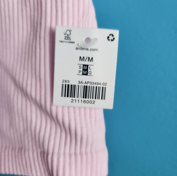 NWT Ardene Light Pink High Neck Crop Tank Top - Picture 8 of 8